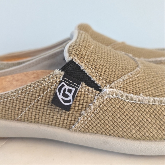 Spenco Siesta Tan Woven Slide Clogs Casual Comfort Shoes - Picture 9 of 14